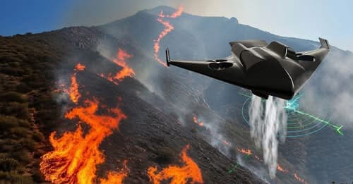 Aircraft performing fire response